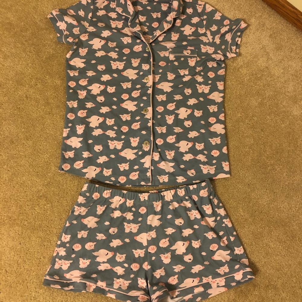Roller Rabbit pig pajamas . NWOT